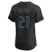 Francisco Mejia Men's Tampa Bay Rays 2024 City Connect Jersey - Charcoal Elite