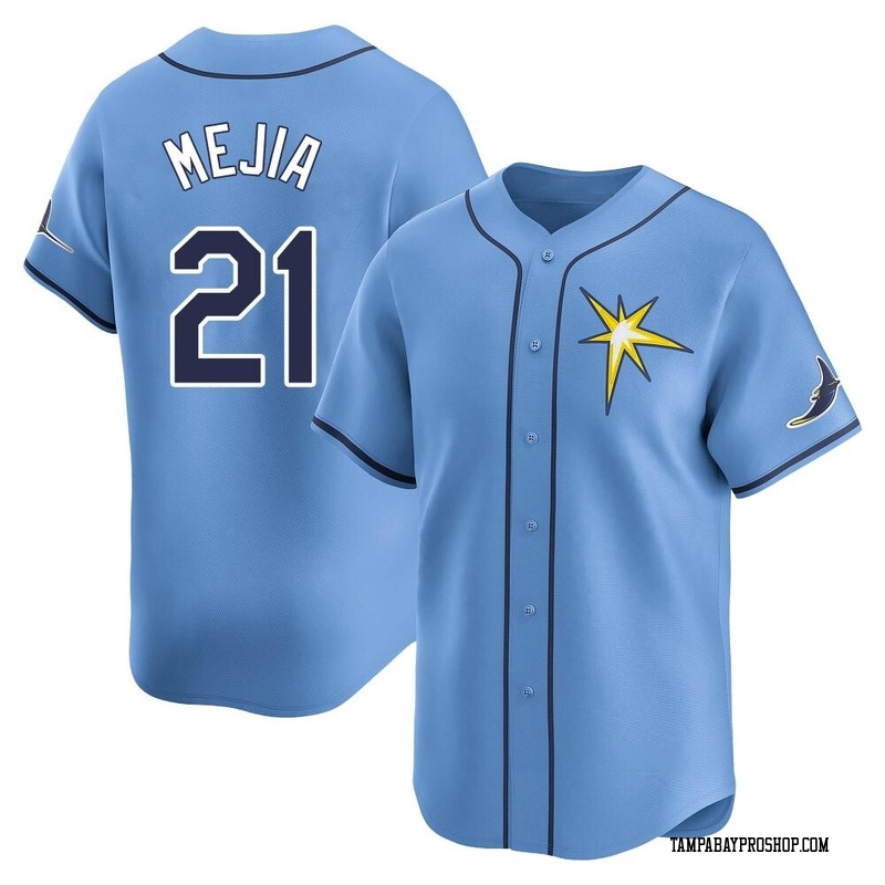 Francisco Mejia Men's Tampa Bay Rays Alternate Jersey - Light Blue Limited