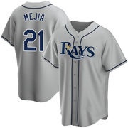 Francisco Mejia Men's Tampa Bay Rays Road Jersey - Gray Replica