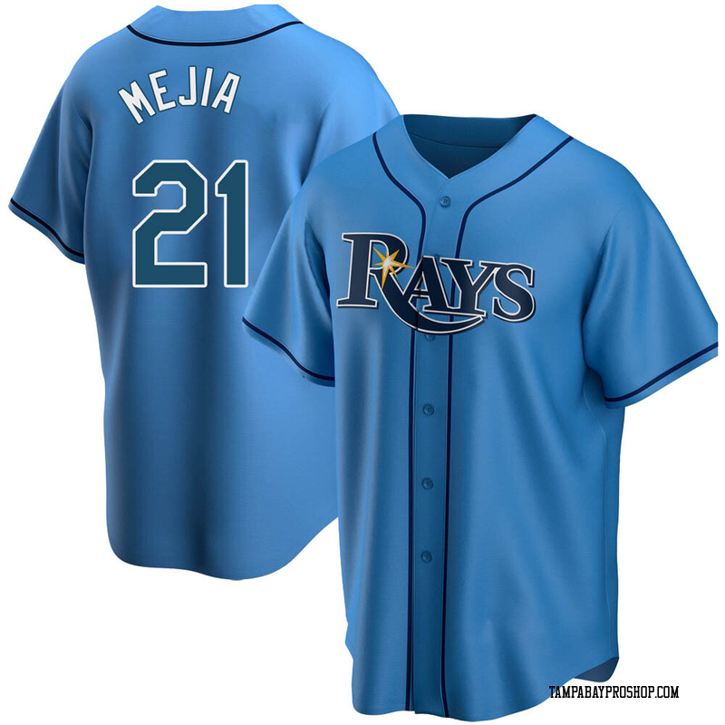 Francisco Mejia Youth Tampa Bay Rays Alternate Jersey - Light Blue Replica