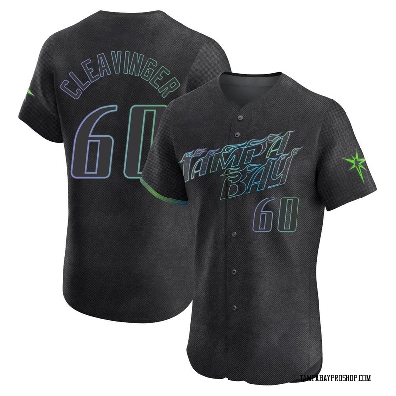 Garrett Cleavinger Men's Tampa Bay Rays 2024 City Connect Jersey - Charcoal Elite