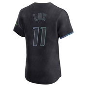 Gavin Lux Men's Tampa Bay Rays 2024 City Connect Jersey - Charcoal Elite