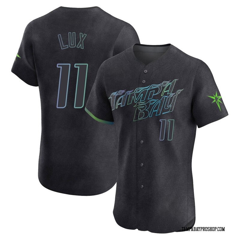 Gavin Lux Men's Tampa Bay Rays 2024 City Connect Jersey - Charcoal Elite