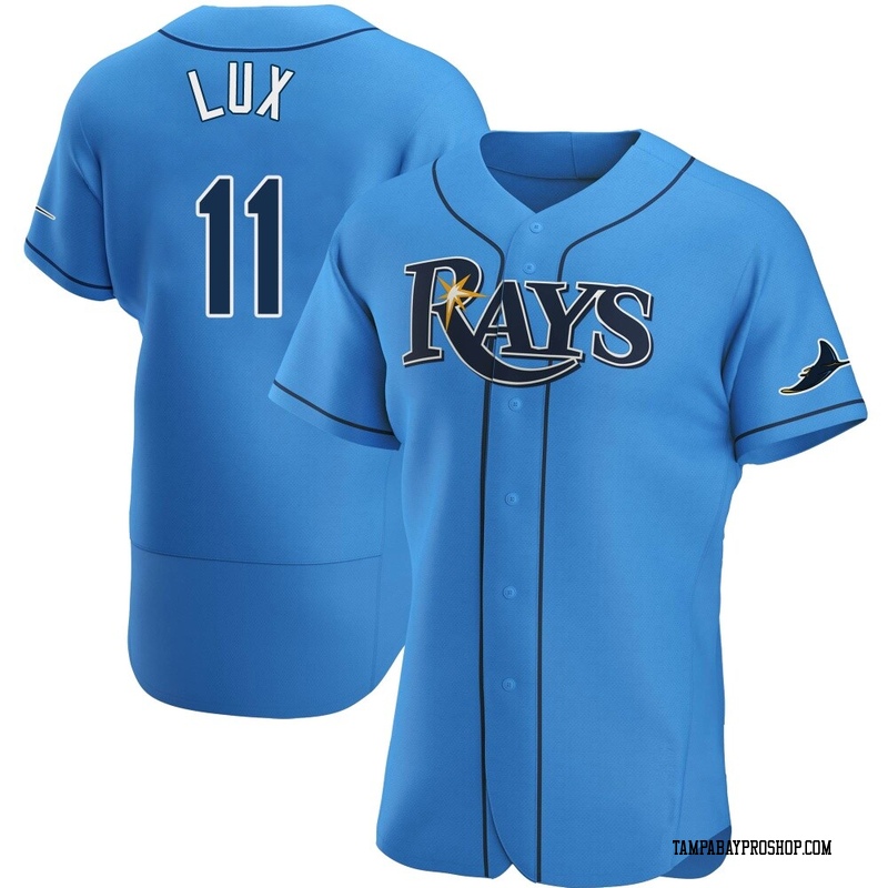 Gavin Lux Men's Tampa Bay Rays Alternate Jersey - Light Blue Authentic