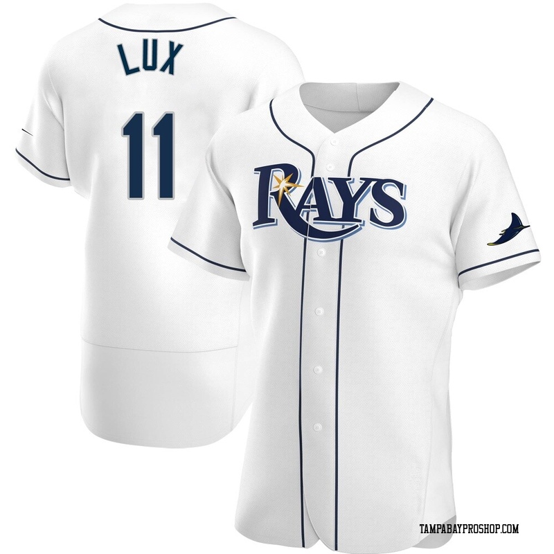 Gavin Lux Men's Tampa Bay Rays Home Jersey - White Authentic