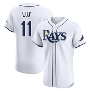 Gavin Lux Men's Tampa Bay Rays Home Jersey - White Elite