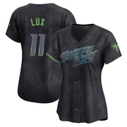 Gavin Lux Women's Tampa Bay Rays 2024 City Connect Jersey - Charcoal Limited