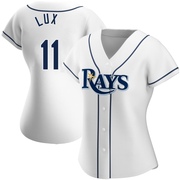 Gavin Lux Women's Tampa Bay Rays Home Jersey - White Authentic
