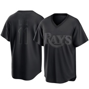 Gavin Lux Youth Tampa Bay Rays Pitch Fashion Jersey - Black Replica