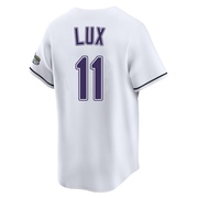 Gavin Lux Youth Tampa Bay Rays Throwback Cooperstown Jersey - White Limited