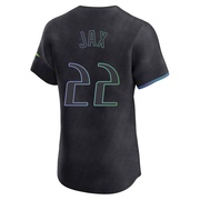 Griffin Jax Men's Tampa Bay Rays 2024 City Connect Jersey - Charcoal Elite