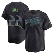 Griffin Jax Men's Tampa Bay Rays 2024 City Connect Jersey - Charcoal Limited