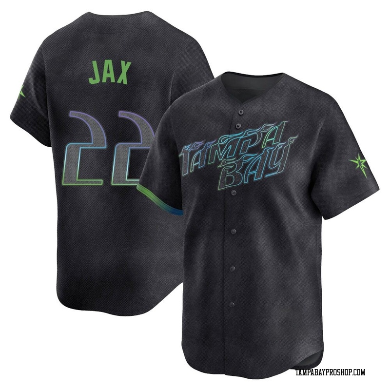 Griffin Jax Men's Tampa Bay Rays 2024 City Connect Jersey - Charcoal Limited