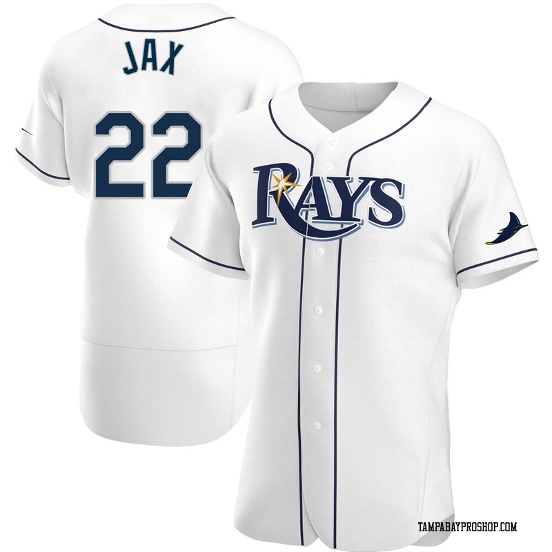 Griffin Jax Men's Tampa Bay Rays Home Jersey - White Authentic