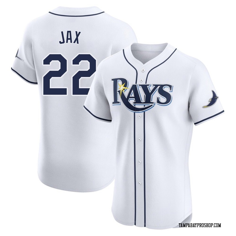 Griffin Jax Men's Tampa Bay Rays Home Jersey - White Elite