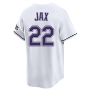 Griffin Jax Men's Tampa Bay Rays Throwback Cooperstown Jersey - White Limited