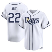 Griffin Jax Youth Tampa Bay Rays Home Jersey - White Limited