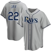 Griffin Jax Youth Tampa Bay Rays Road Jersey - Gray Replica