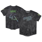 Hunter Bigge Toddler Tampa Bay Rays 2024 City Connect Jersey - Charcoal Limited