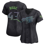 Hunter Bigge Women's Tampa Bay Rays 2024 City Connect Jersey - Charcoal Limited