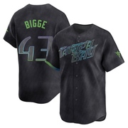 Hunter Bigge Youth Tampa Bay Rays 2024 City Connect Jersey - Charcoal Limited