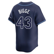 Hunter Bigge Youth Tampa Bay Rays Away Jersey - Navy Limited
