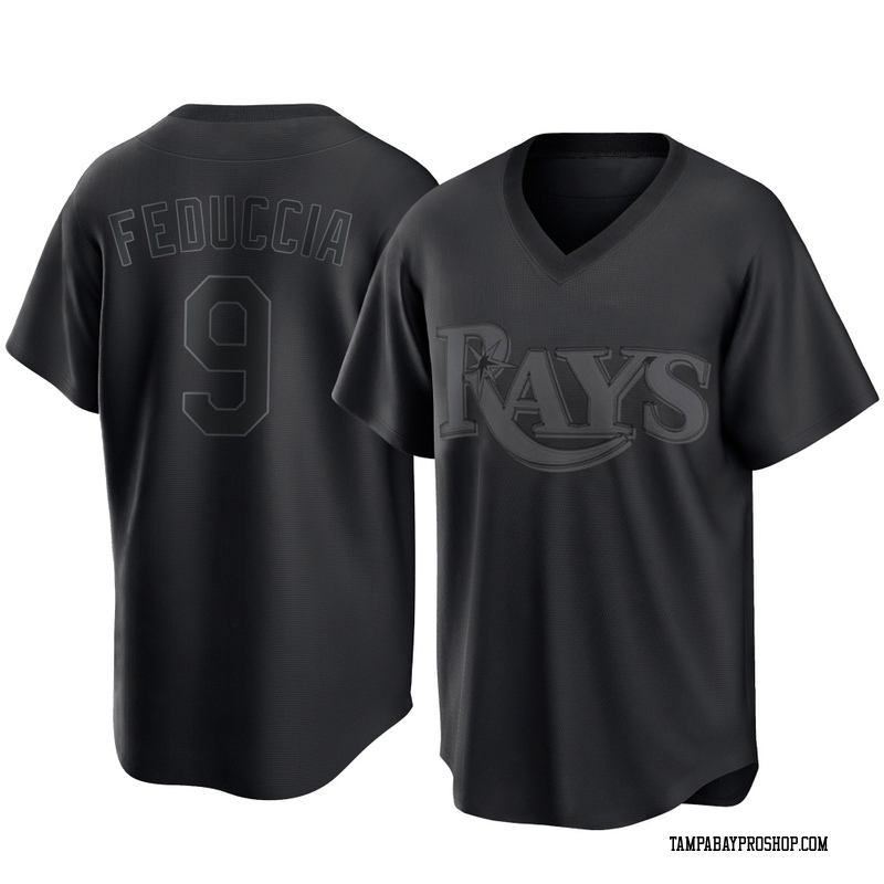 Hunter Feduccia Men's Tampa Bay Rays Pitch Fashion Jersey - Black Replica