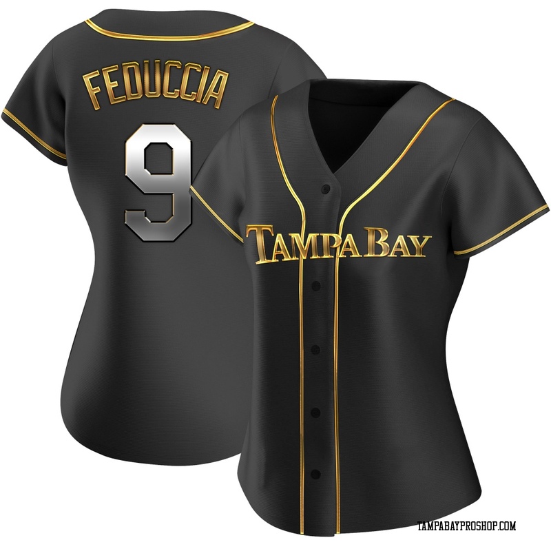 Hunter Feduccia Women's Tampa Bay Rays Alternate Jersey - Black Golden Replica