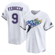 Hunter Feduccia Youth Tampa Bay Rays Throwback Cooperstown Jersey - White Limited