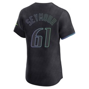 Ian Seymour Men's Tampa Bay Rays 2024 City Connect Jersey - Charcoal Elite