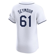 Ian Seymour Men's Tampa Bay Rays Home Jersey - White Elite