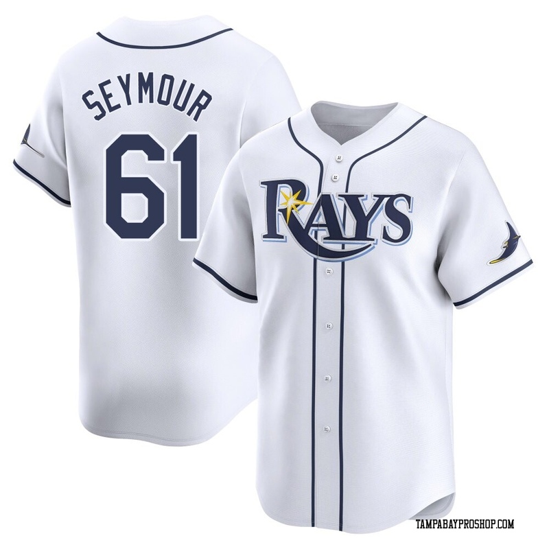 Ian Seymour Men's Tampa Bay Rays Home Jersey - White Limited