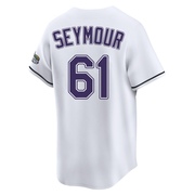 Ian Seymour Youth Tampa Bay Rays Throwback Cooperstown Jersey - White Limited