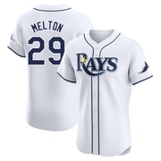 Jacob Melton Men's Tampa Bay Rays Home Jersey - White Elite