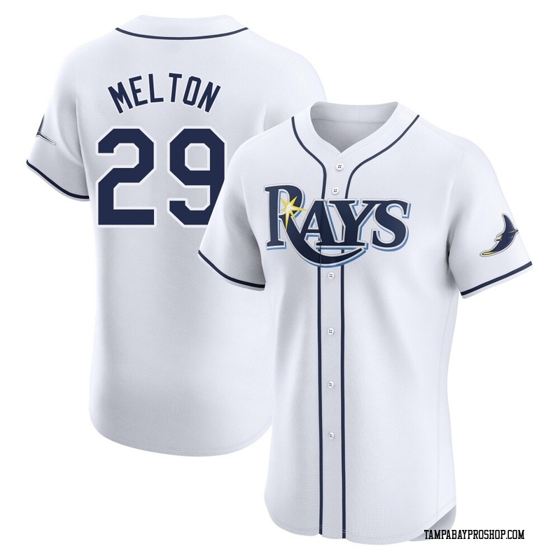 Jacob Melton Men's Tampa Bay Rays Home Jersey - White Elite