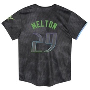 Jacob Melton Toddler Tampa Bay Rays 2024 City Connect Jersey - Charcoal Limited