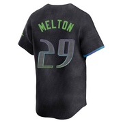 Jacob Melton Youth Tampa Bay Rays 2024 City Connect Jersey - Charcoal Limited