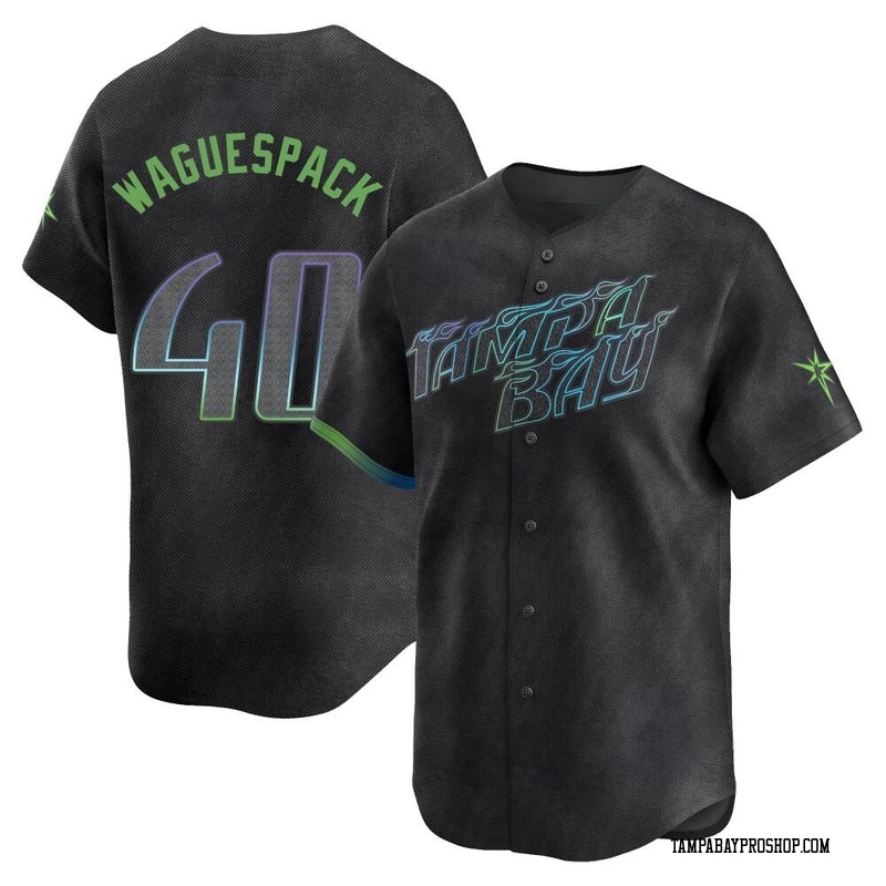 Jacob Waguespack Men's Tampa Bay Rays 2024 City Connect Jersey - Charcoal Limited