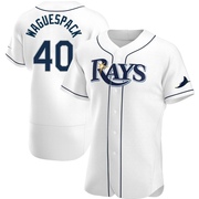 Jacob Waguespack Men's Tampa Bay Rays Home Jersey - White Authentic