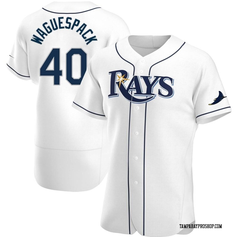 Jacob Waguespack Men's Tampa Bay Rays Home Jersey - White Authentic