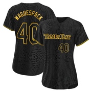 Jacob Waguespack Women's Tampa Bay Rays Snake Skin City Jersey - Black Replica