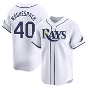 Jacob Waguespack Youth Tampa Bay Rays Home Jersey - White Limited