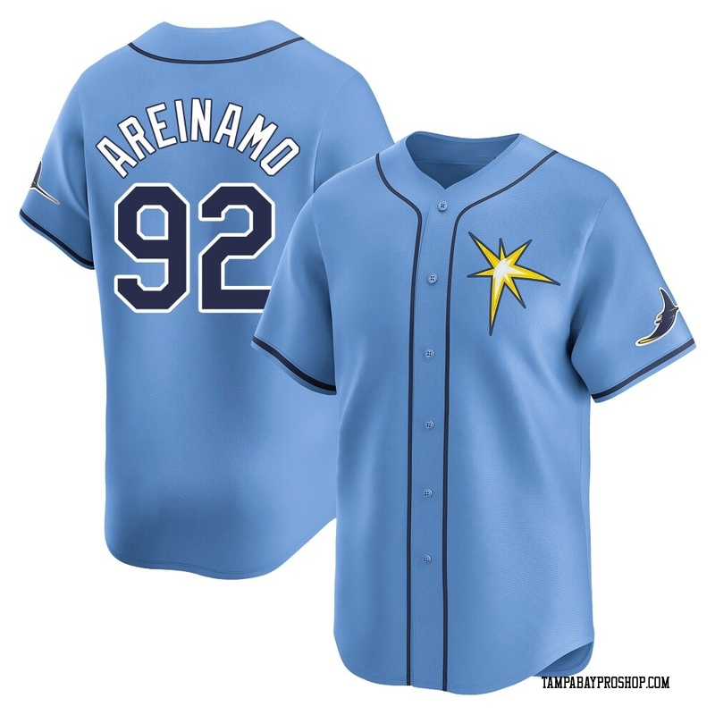 Jadher Areinamo Men's Tampa Bay Rays Alternate Jersey - Light Blue Limited
