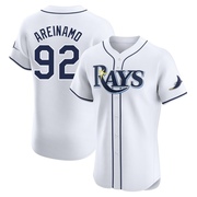 Jadher Areinamo Men's Tampa Bay Rays Home Jersey - White Elite