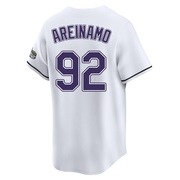 Jadher Areinamo Men's Tampa Bay Rays Throwback Cooperstown Jersey - White Limited