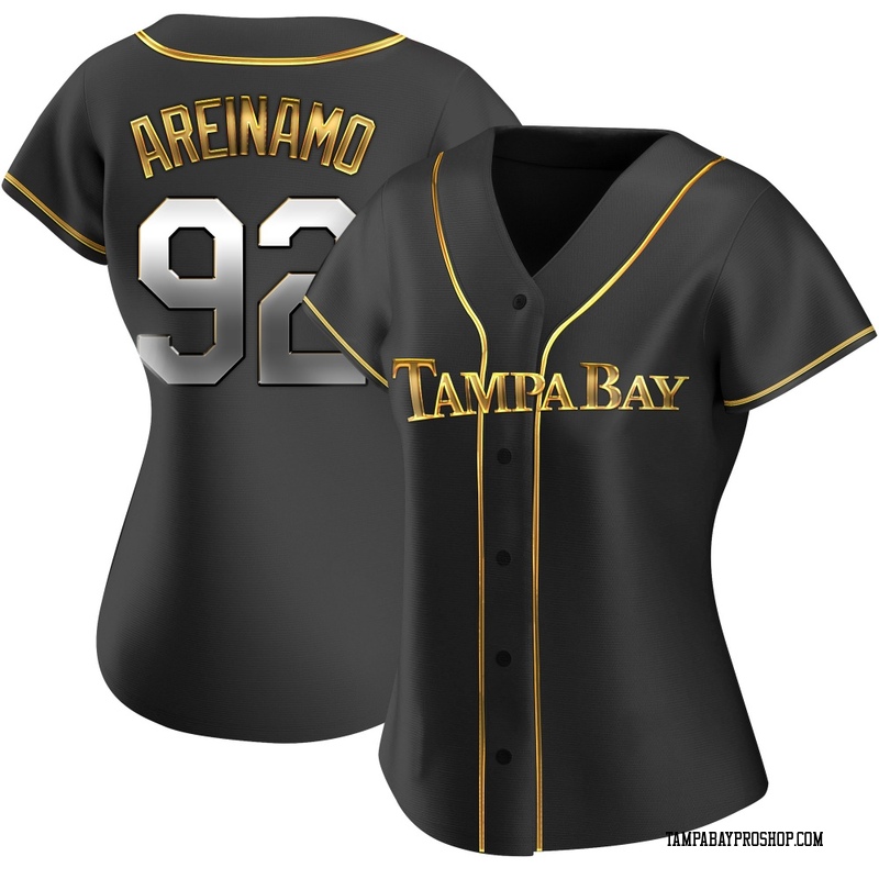 Jadher Areinamo Women's Tampa Bay Rays Alternate Jersey - Black Golden Replica