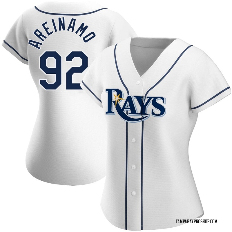 Jadher Areinamo Women's Tampa Bay Rays Home Jersey - White Authentic