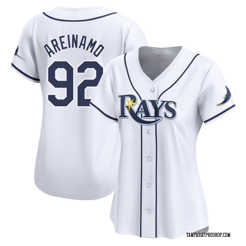 Jadher Areinamo Women's Tampa Bay Rays Home Jersey - White Limited
