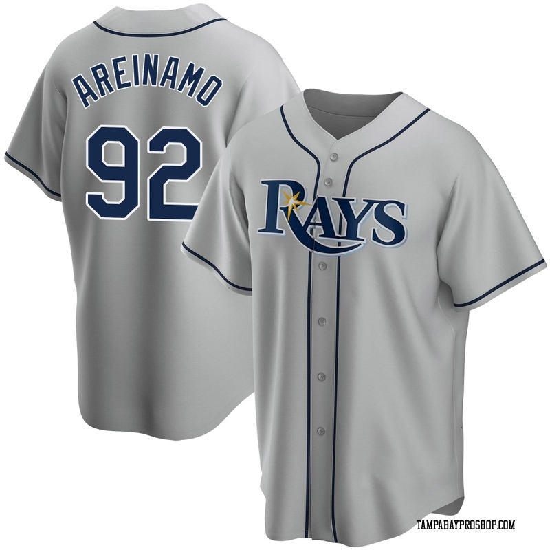 Jadher Areinamo Youth Tampa Bay Rays Road Jersey - Gray Replica