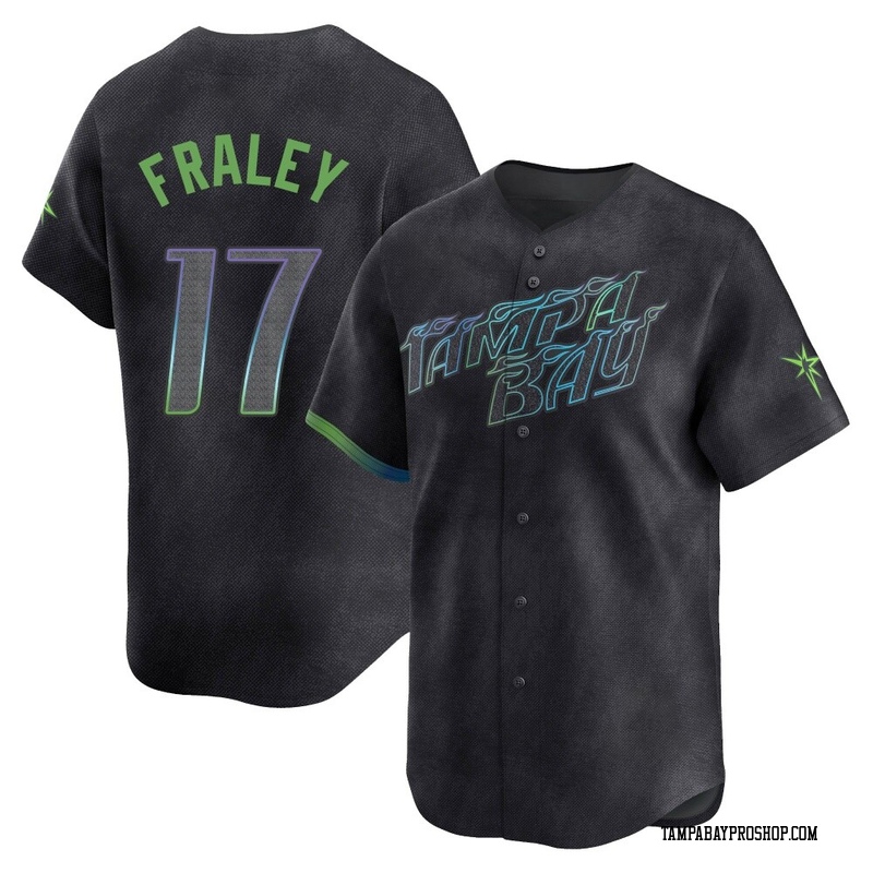Jake Fraley Men's Tampa Bay Rays 2024 City Connect Jersey - Charcoal Limited